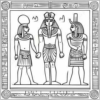 Hieroglyphics Coloring Pages