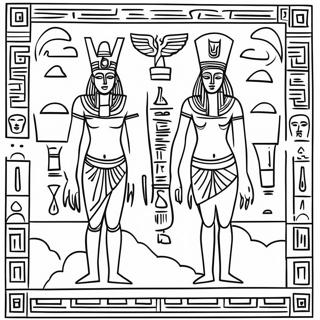 Hieroglyphics Coloring Page 58253-46742