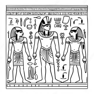 Ancient Egyptian Hieroglyphics Coloring Page 58254-46738