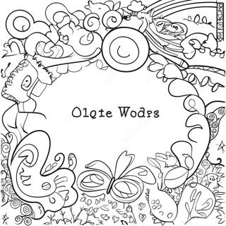 Colorful Sight Words Coloring Page 58264-46745