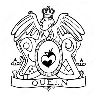 Queen Band Logo Coloring Page 58273-46750