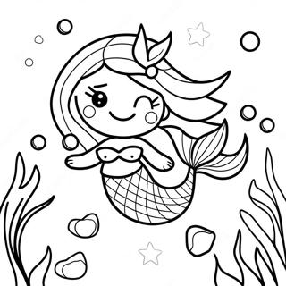 Mermaid Underwater Adventure Coloring Page 58293-46770