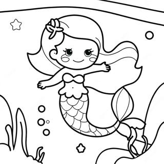 Mermaid Underwater Adventure Coloring Page 58293-46772