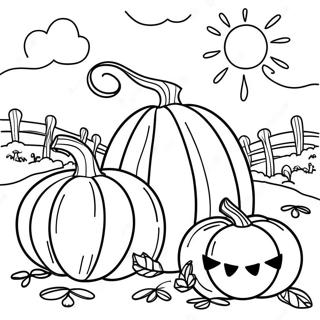 Pumpkin Picture To Coloring Pages