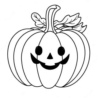 Smiling Pumpkin Coloring Page 58304-46781