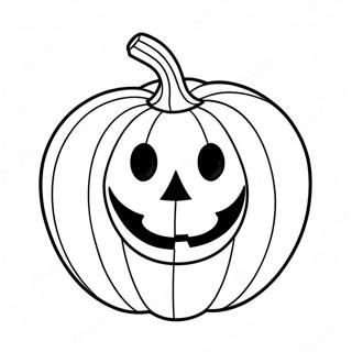 Smiling Pumpkin Coloring Page 58304-46782