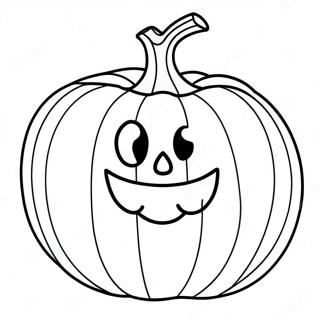 Smiling Pumpkin Coloring Page 58304-46783