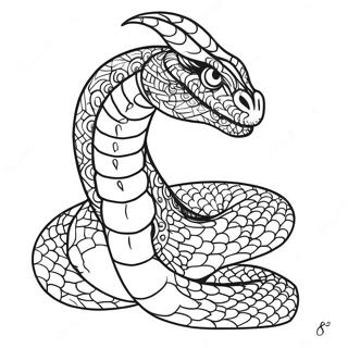 Snake Dragon Coloring Pages