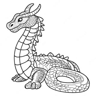 Majestic Snake Dragon Coloring Page 58314-46787