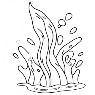 Colorful Splashing Water Coloring Page 58344-46819