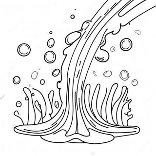 Colorful Splashing Water Coloring Page 58344-46820