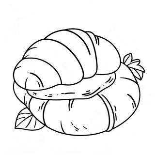 Delicious Croissant Coloring Page 58354-46825