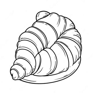 Delicious Croissant Coloring Page 58354-46826