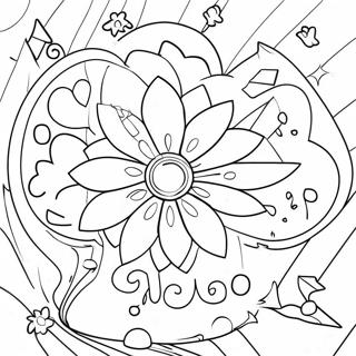 Fraction Coloring Page With Fun Shapes 58363-46821