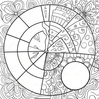 Fraction Coloring Page With Fun Shapes 58363-46822