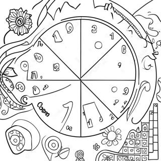 Interactive Fraction Coloring Page For Kids 58364-46831