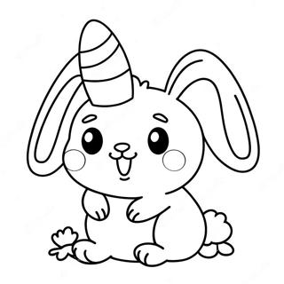 Cute Peep With Bunny Ears Coloring Page 5837-4769