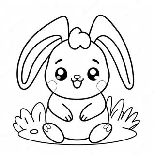 Cute Peep With Bunny Ears Coloring Page 5837-4770