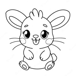 Cute Peep With Bunny Ears Coloring Page 5837-4772