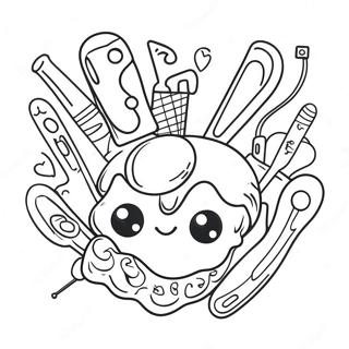 Chico Bon Bon With Colorful Tools Coloring Page 58404-46862