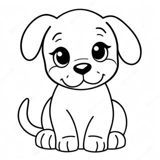 Cute Puppy Dog Coloring Page 58414-46878