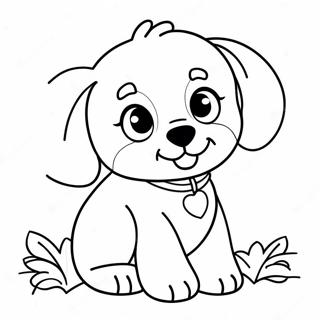 Cute Puppy Dog Coloring Page 58414-46879