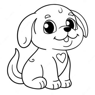 Cute Puppy Dog Coloring Page 58414-46880