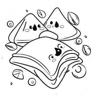 Hamantaschen Coloring Pages