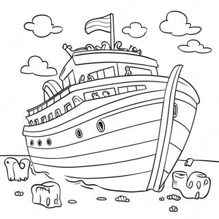 Colorful Noah S Ark Coloring Page 58454-46904