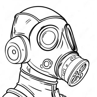 Gas Mask Coloring Pages