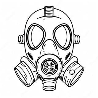 Gas Mask Coloring Page 58463-46906