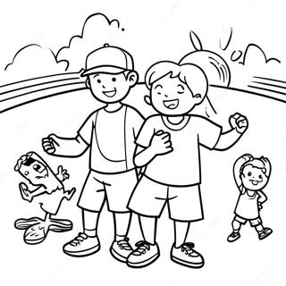 Sandlot Fun Summer Day Coloring Page 58484-46925