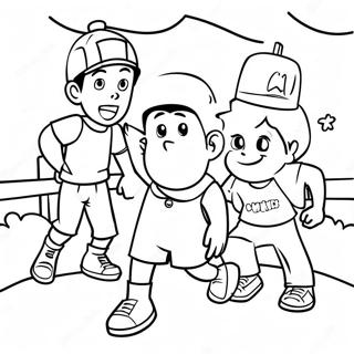 Sandlot Fun Summer Day Coloring Page 58484-46928