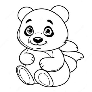 Combo Panda Coloring Page 58503-46944