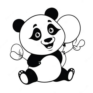 Combo Panda Coloring Pages