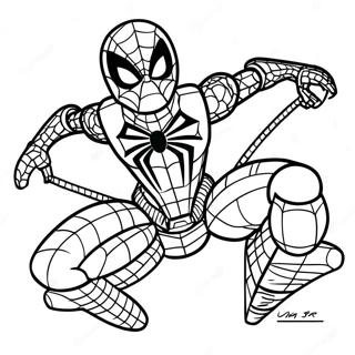 Lego Iron Spider Coloring Pages