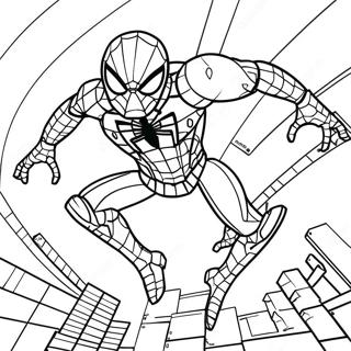 Lego Iron Spider Coloring Page 58513-46946