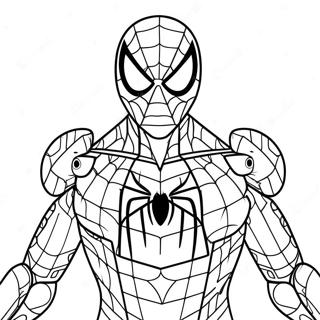 Lego Iron Spider Coloring Page 58513-46947