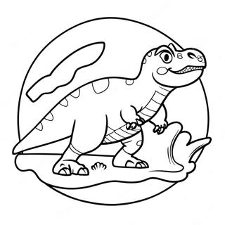 Dinoco Coloring Pages