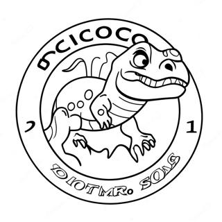 Dinoco Logo Coloring Page 58523-46955