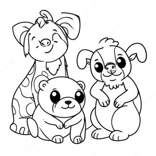 Brown And Friends Coloring Page 58533-46966