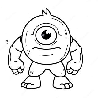 Cute Cyclops Monster Coloring Page 58544-46974