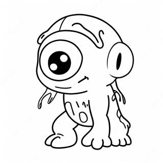 Cute Cyclops Monster Coloring Page 58544-46975