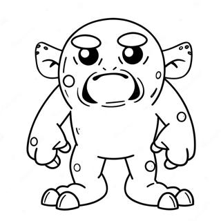 Cute Cyclops Monster Coloring Page 58544-46976