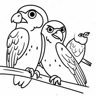 Birds Of Prey Coloring Page 58553-46983