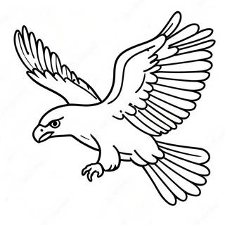 Majestic Eagle In Flight Coloring Page 58554-46980