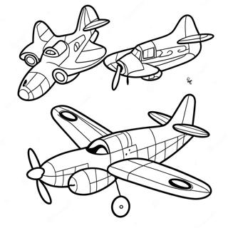 Planes Coloring Pages