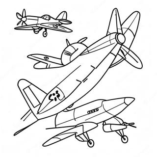 Planes Coloring Page 58573-46996