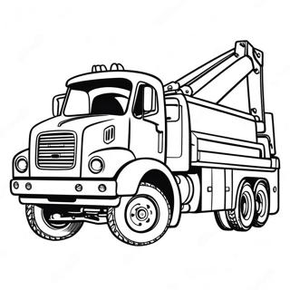 Colorful Rotator Tow Truck In Action Coloring Page 58594-47014