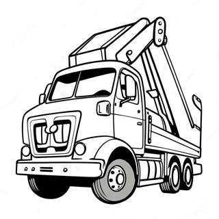 Colorful Rotator Tow Truck In Action Coloring Page 58594-47015